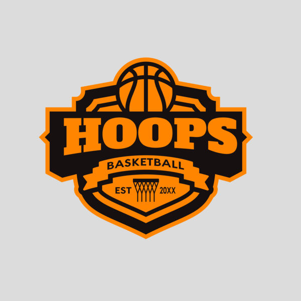 Hoops Basketball logo template 04 Thumbnail
