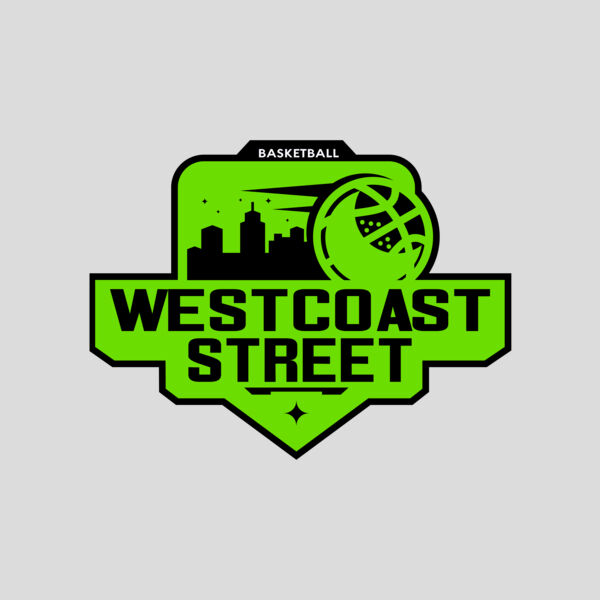 Westcoast Street Basketball logo template Thumbnail