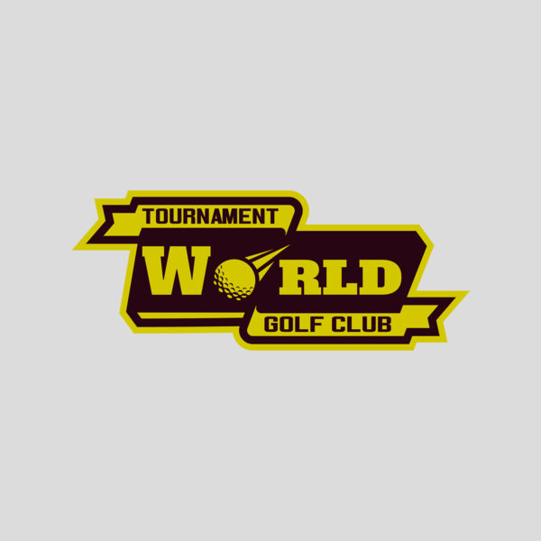 World Tournament Golf club logo template Thumbnail