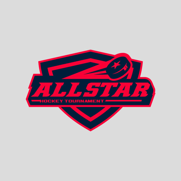 All Star Hockey Tournament logo template Thumbnail