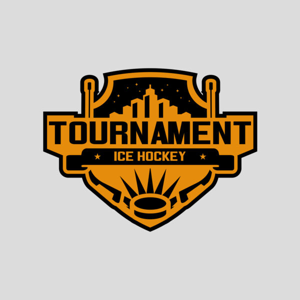 Tournament Ice Hockey logo template 02 Thumbnail