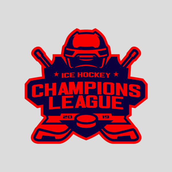 Champions League Ice Hockey logo template Thumbnail