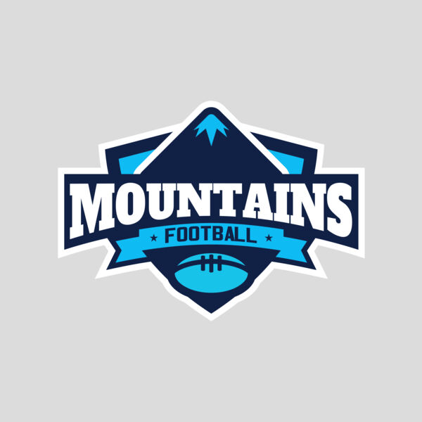 Mountains Football logo template Thumbnail