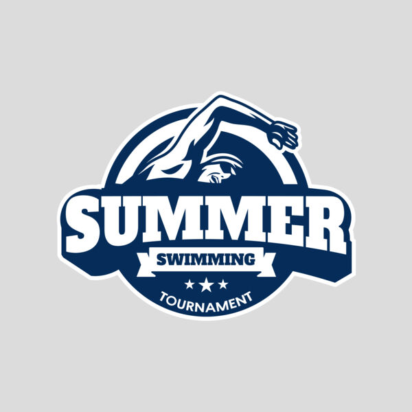 Summer Swimming Tournament logo template Thumbnail