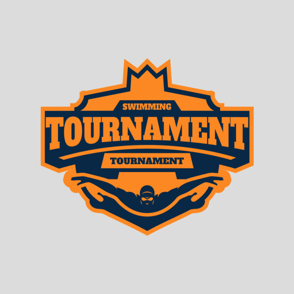 Swimming Tournament logo template Thumbnail