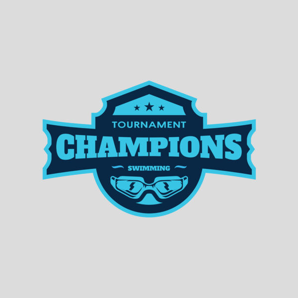 Champions Tournament Swimming logo template Thumbnail