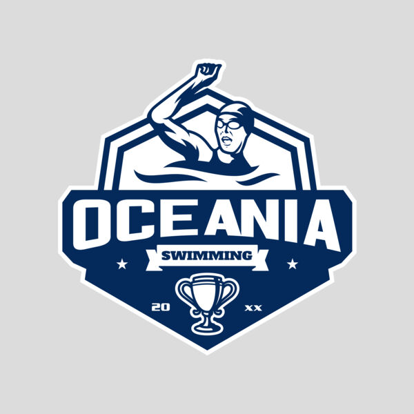 Oceania Swimming logo template Thumbnail