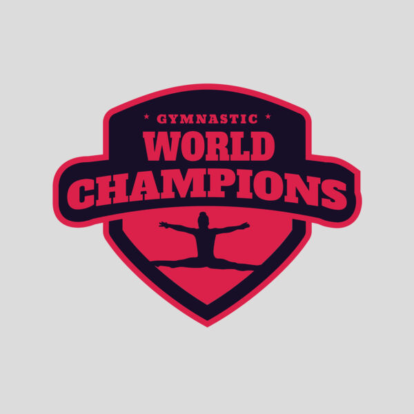Gymnastic World Champions logo template Thumbnail