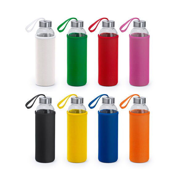 Glass bottle with neoprene cover Thumbnail