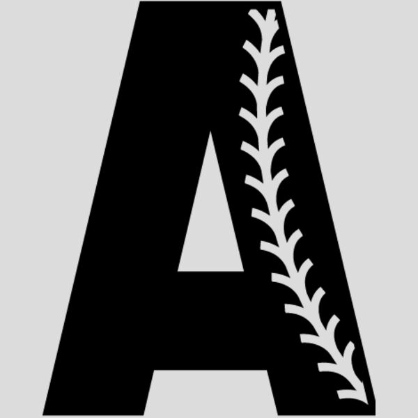 Baseball Alphabet A right Thumbnail