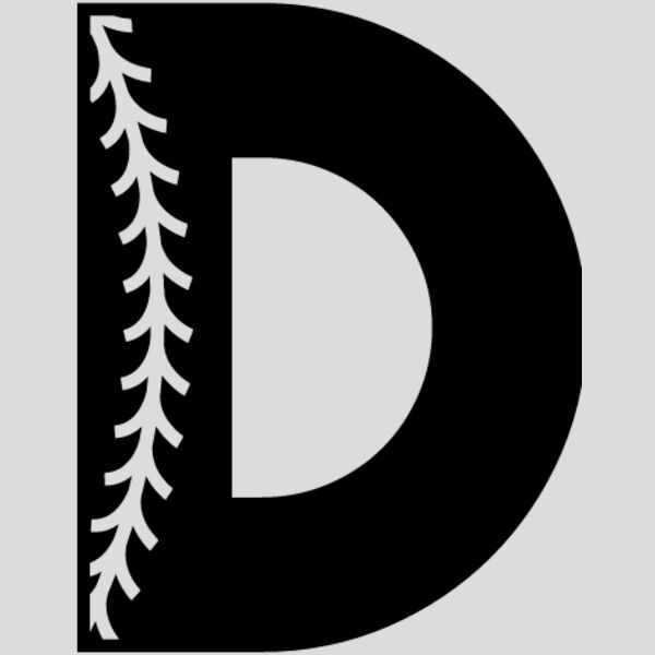 Baseball Alphabet D left Thumbnail