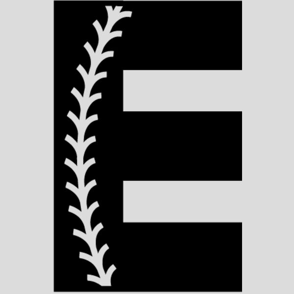 Baseball Alphabet E right Thumbnail