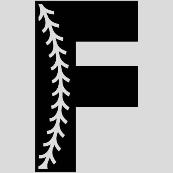 Baseball Alphabet F left Thumbnail
