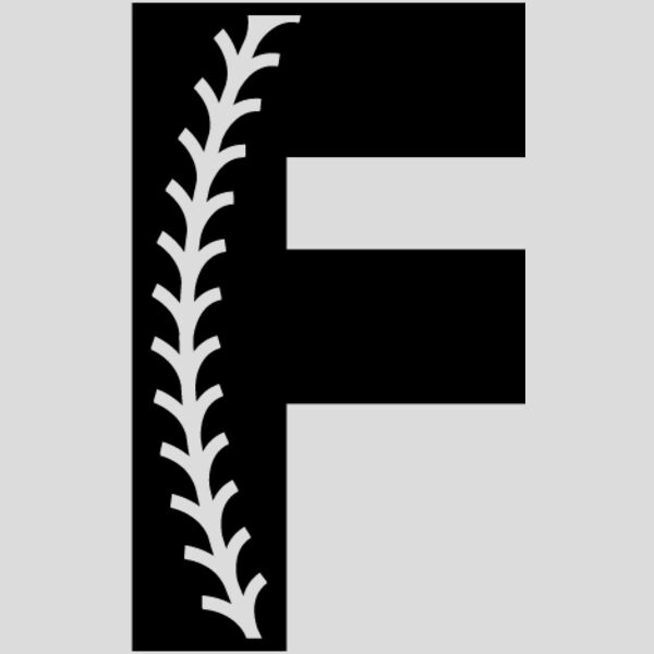 Baseball Alphabet F right Thumbnail