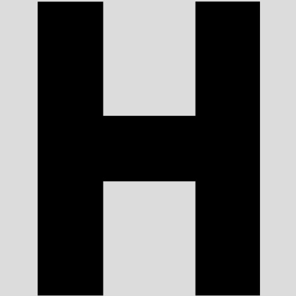 Baseball Alphabet H center Thumbnail