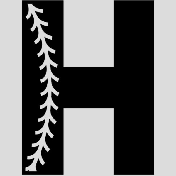 Baseball Alphabet H left Thumbnail
