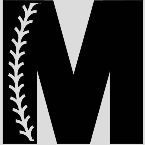 Baseball Alphabet M right Thumbnail