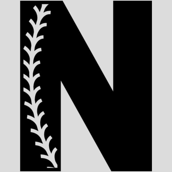 Baseball Alphabet N right Thumbnail