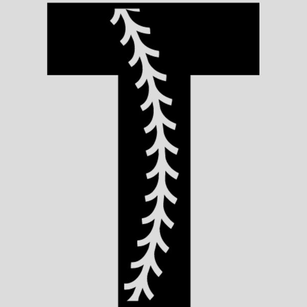 Baseball Alphabet T left Thumbnail