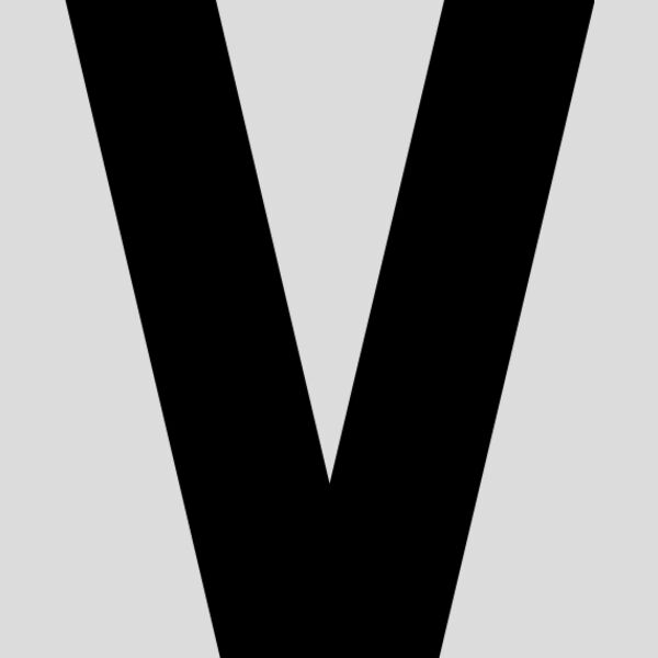 Baseball Alphabet V center Thumbnail