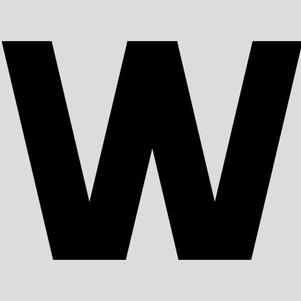 Baseball Alphabet W center Thumbnail