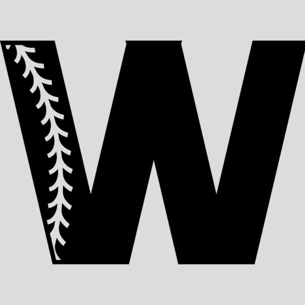 Baseball Alphabet W left Thumbnail