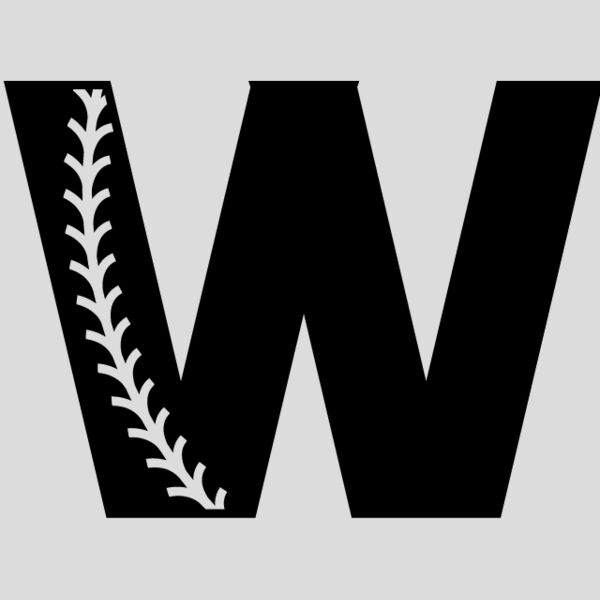 Baseball Alphabet W right Thumbnail