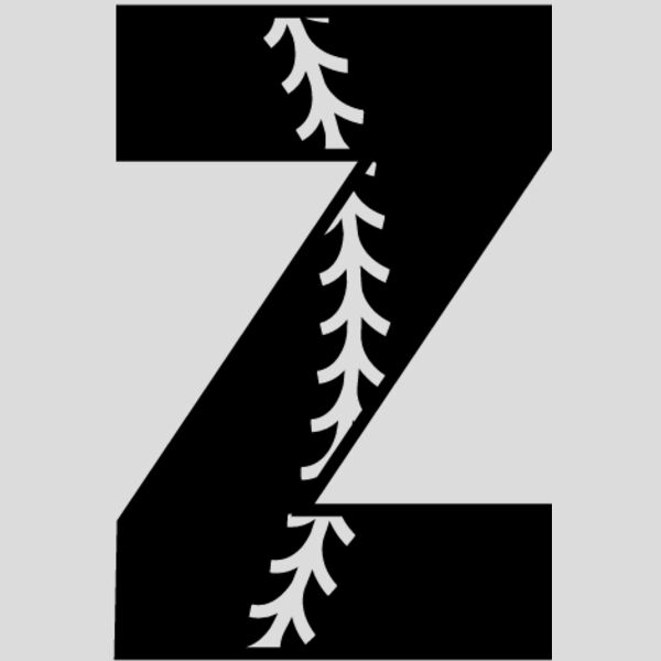 Baseball Alphabet Z left Thumbnail