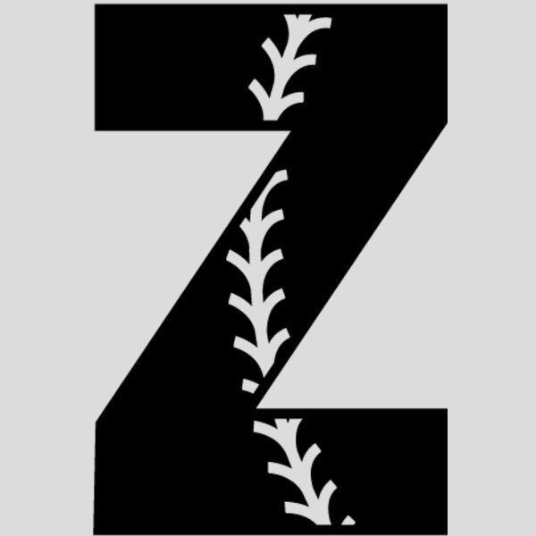 Baseball Alphabet Z right Thumbnail