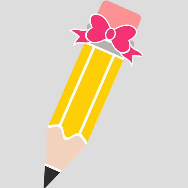 Pencil Monogram Bow Thumbnail