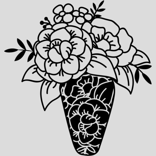 Flower vase Zentangle Thumbnail