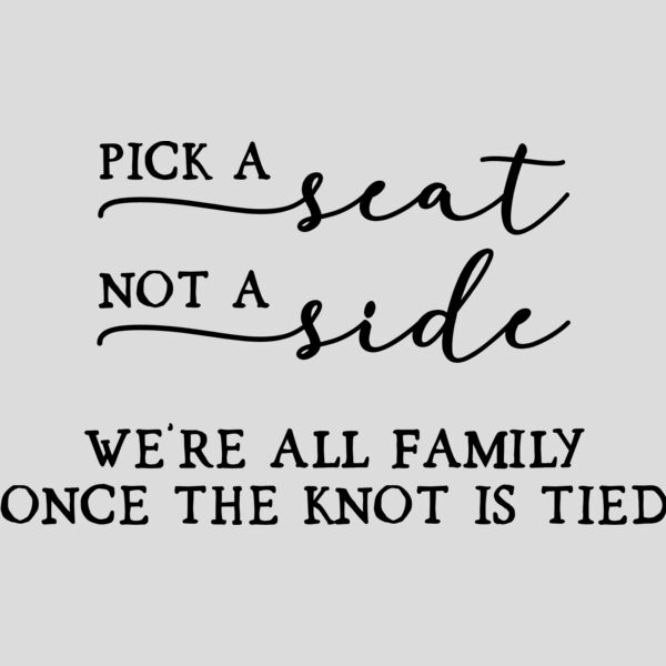 Pick a seat not a side we re all   Thumbnail