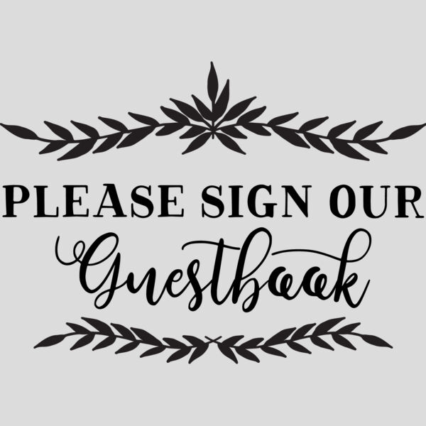 Please sign our guestbook Thumbnail